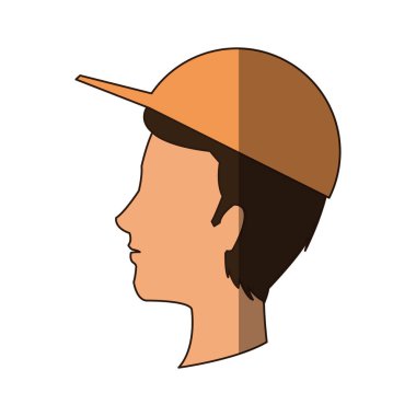 İzole edilmiş erkek çizgi film tasarımı