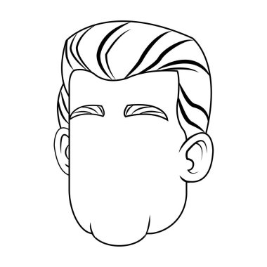 İzole edilmiş erkek çizgi film tasarımı