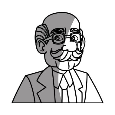 İzole doktor karikatür tasarım