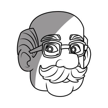 İzole edilmiş erkek çizgi film tasarımı