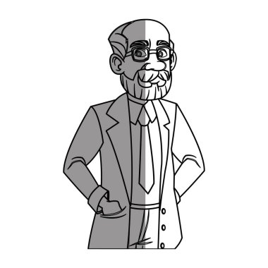 İzole doktor karikatür tasarım