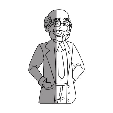 İzole doktor karikatür tasarım