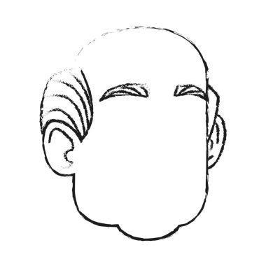 İzole edilmiş erkek çizgi film tasarımı