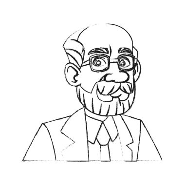 İzole doktor karikatür tasarım