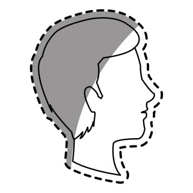 İzole edilmiş erkek çizgi film tasarımı