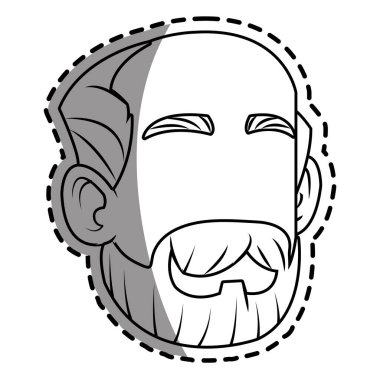 İzole edilmiş erkek çizgi film tasarımı