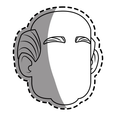 İzole edilmiş erkek çizgi film tasarımı