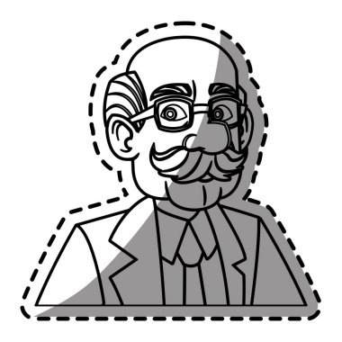İzole doktor karikatür tasarım