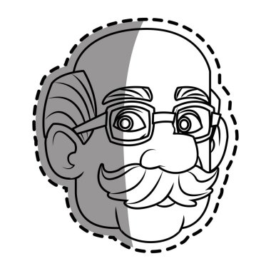 İzole edilmiş erkek çizgi film tasarımı