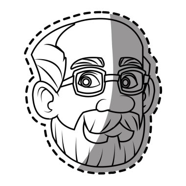 İzole edilmiş erkek çizgi film tasarımı