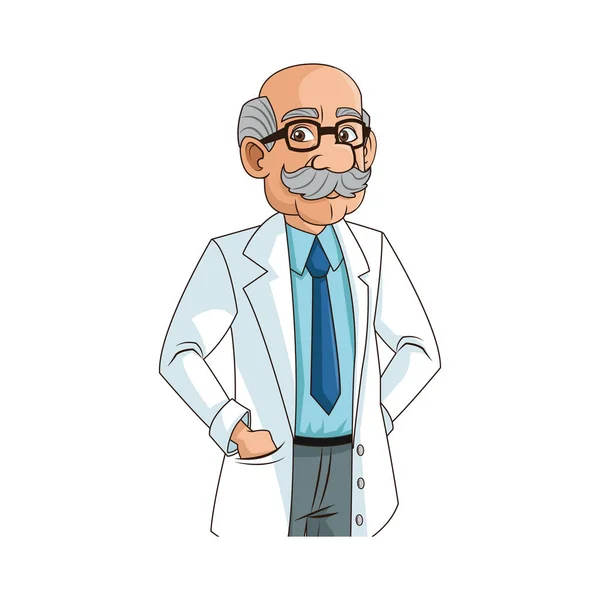 Isolated doctor cartoon design — Stock Vector