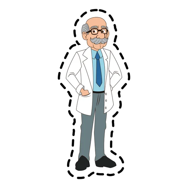 Isolated doctor cartoon design — Stock Vector