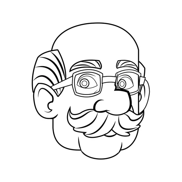 Diseño de dibujos animados hombre aislado — Vector de stock