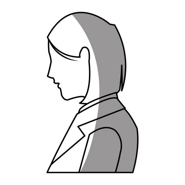 Isolato donna disegno del fumetto — Vettoriale Stock