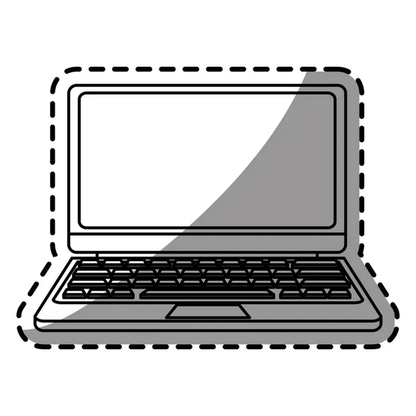 Isoliertes Laptop-Gerätedesign — Stockvektor