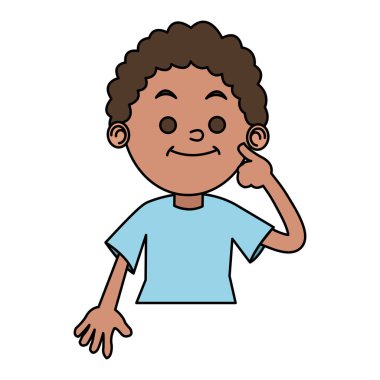 İzole çocuk karikatür tasarım