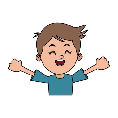 İzole çocuk karikatür tasarım