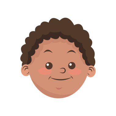 İzole çocuk karikatür tasarım