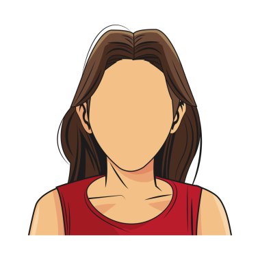 İzole kadın tasarım