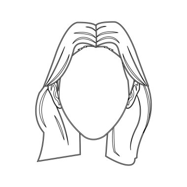 İzole kadın tasarım