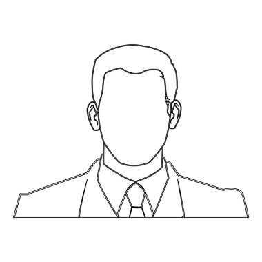 Takım elbise tasarımı ile izole adam