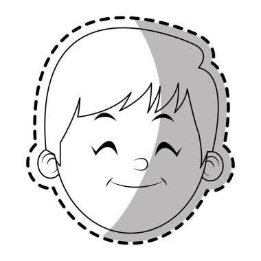 İzole çocuk karikatür tasarım