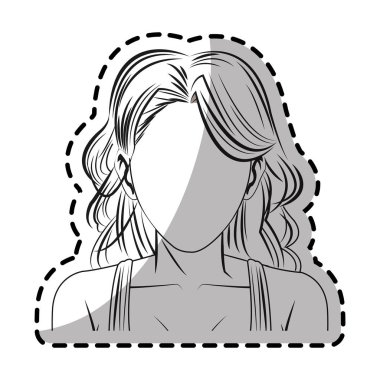 İzole kadın tasarım