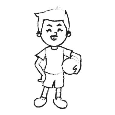 İzole çocuk karikatür tasarım