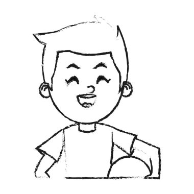 İzole çocuk karikatür tasarım