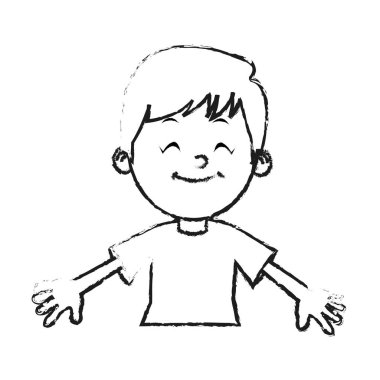 İzole çocuk karikatür tasarım