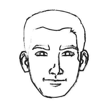 İzole edilmiş erkek çizgi film tasarımı