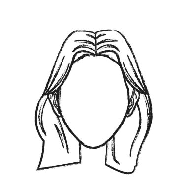 İzole kadın tasarım