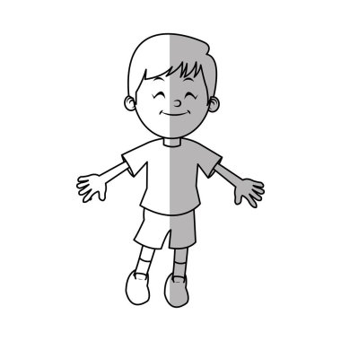 İzole çocuk karikatür tasarım