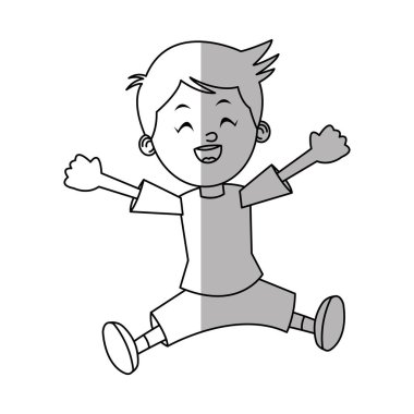 İzole çocuk karikatür tasarım