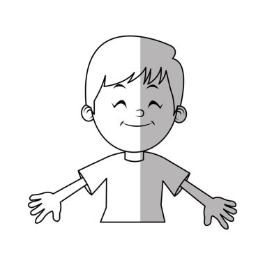 İzole çocuk karikatür tasarım