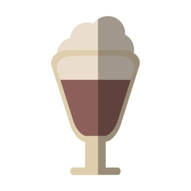 İzole kahve cam tasarımı