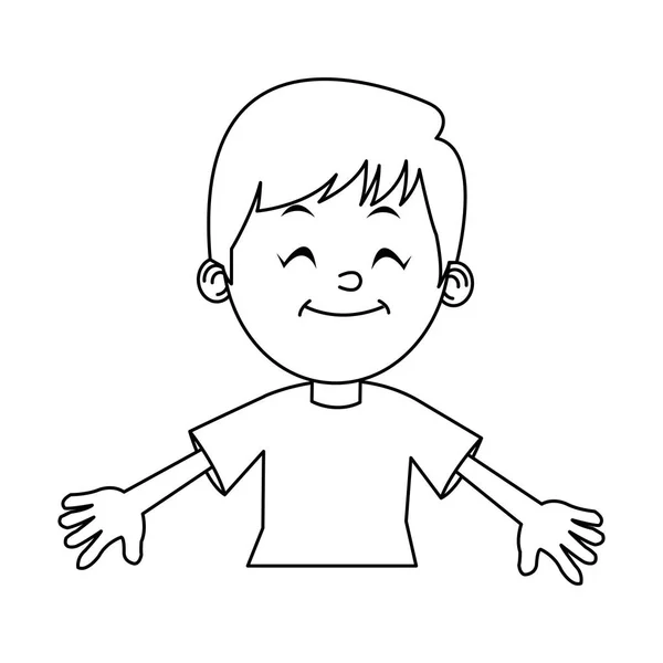 Isolerade boy cartoon design — Stock vektor