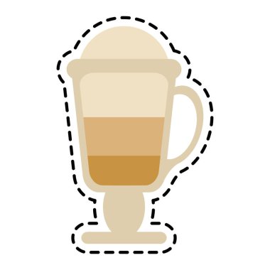 İzole kahve cam tasarımı