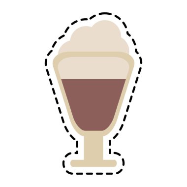 İzole kahve cam tasarımı