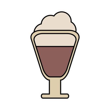 İzole kahve cam tasarımı