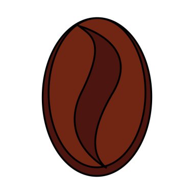 İzole kahve çekirdeği tasarım