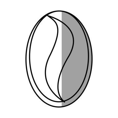 İzole kahve çekirdeği tasarım