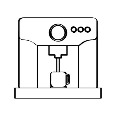 İzole kahve makinesi