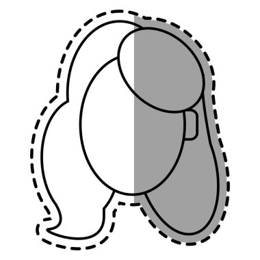 İzole kadın tasarım