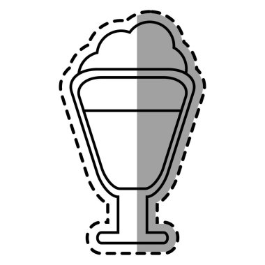 İzole kahve cam tasarımı