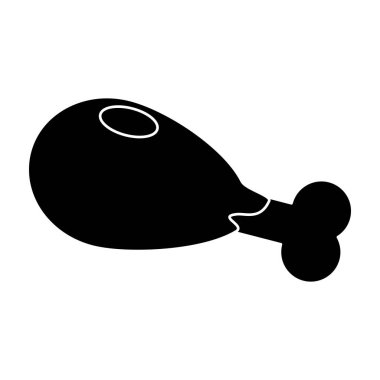 uyluk tavuk lokanta piktogram kavrulmuş