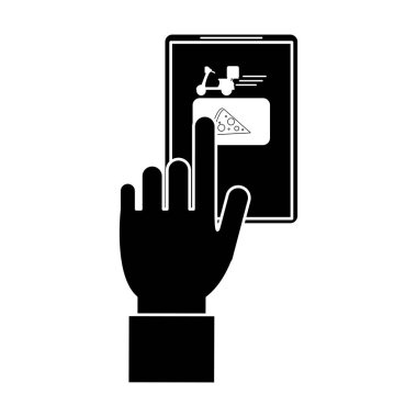 sipariş gıda online web sitesi teslim piktogram