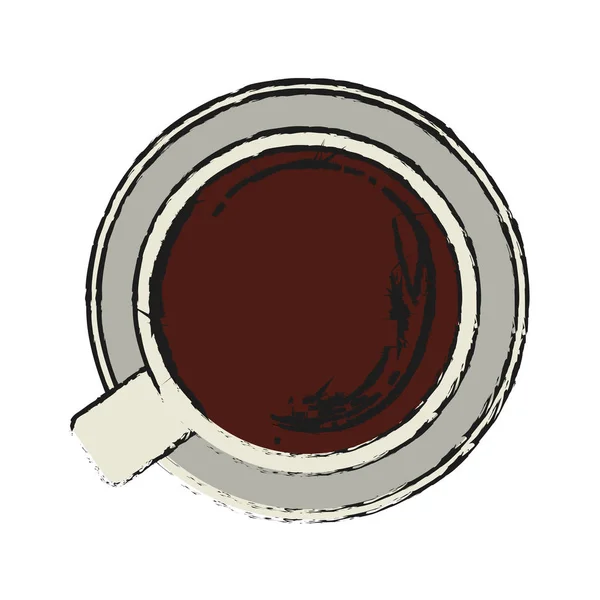 Geïsoleerde koffie kopje ontwerp — Stockvector