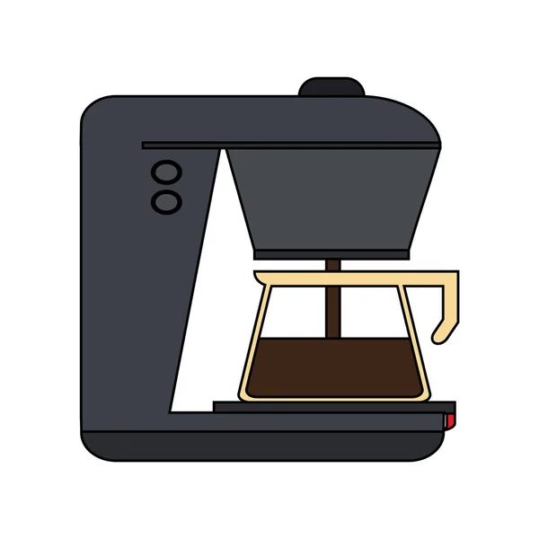 Isolated coffee machine design — Stock Vector