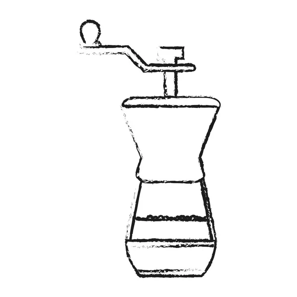 Izolované kávy greinder designu — Stockový vektor